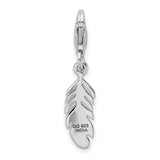 Stainless Steel Fancy Scroll Black Plated Dog Tag 26in Necklace