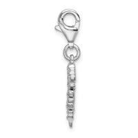 SS RH Polished Tree with Lobster Clasp Charm