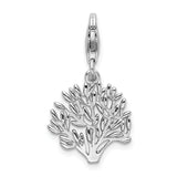 SS RH Polished Tree with Lobster Clasp Charm