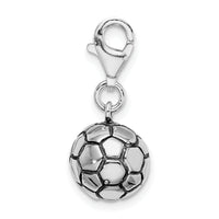 Saris and Things 14K White Gold Antiqued I Love Nana Charm