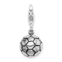 Saris and Things 14K White Gold Antiqued I Love Nana Charm