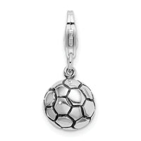 Saris and Things 14K White Gold Antiqued I Love Nana Charm
