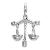 Scales of Justice 3-D Clipable Charm