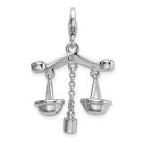 Scales of Justice 3-D Clipable Charm