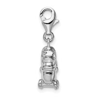 Sterling Silver Baby Carriage W/Lobster Claw Clasp Clasp Charm Charms