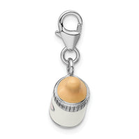 Enameled Baby Bottle 3-D Clipable Charm