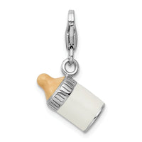 Enameled Baby Bottle 3-D Clipable Charm