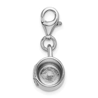 Sterling Silver Baby Cup W/Lobster Claw Clasp Clasp Charm Charms