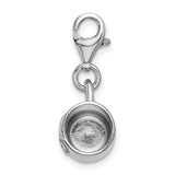 Sterling Silver Baby Cup W/Lobster Claw Clasp Clasp Charm Charms