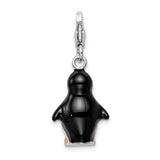 Enameled Penguin 3-D Clipable Charm