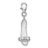 Pink High Heel 3-D Clipable Charm
