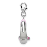 Pink High Heel 3-D Clipable Charm