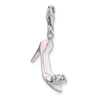 Pink High Heel 3-D Clipable Charm