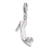 Pink High Heel 3-D Clipable Charm