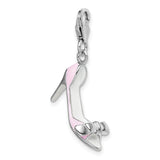 Pink High Heel 3-D Clipable Charm