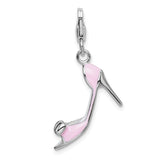 Pink High Heel 3-D Clipable Charm