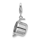 Sterling Silver Polished Measuring Cup w/Lobster Clasp Charm