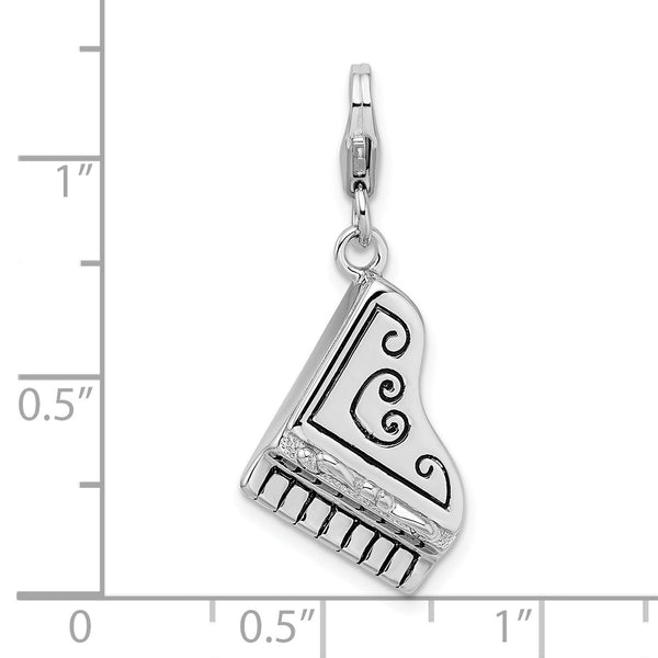 Grand Piano 3-D Clipable Charm