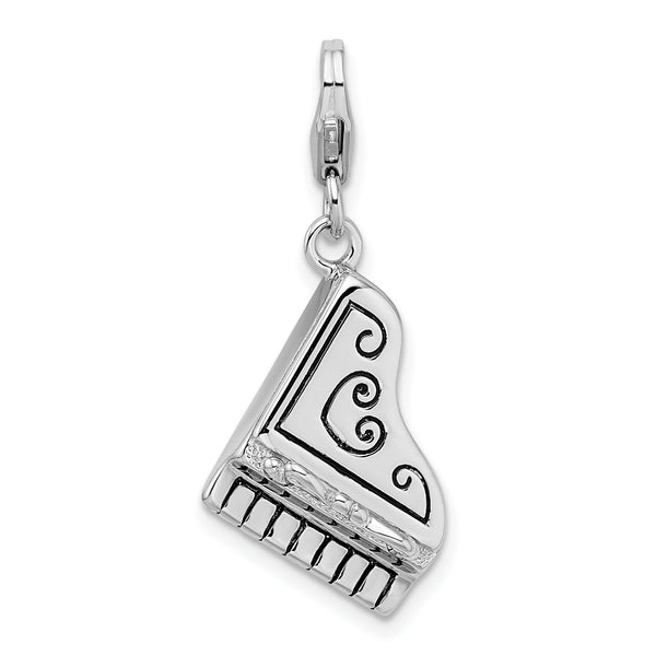 Grand Piano 3-D Clipable Charm