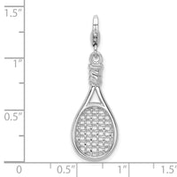 Tennis Racket 3-D Clipable Charm