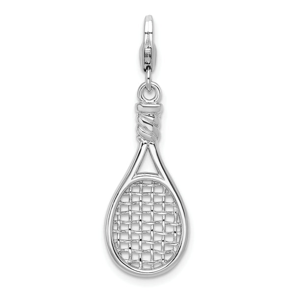 Tennis Racket 3-D Clipable Charm