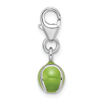 Green Tennis Ball 3-D Clipable Charm