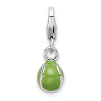 Green Tennis Ball 3-D Clipable Charm