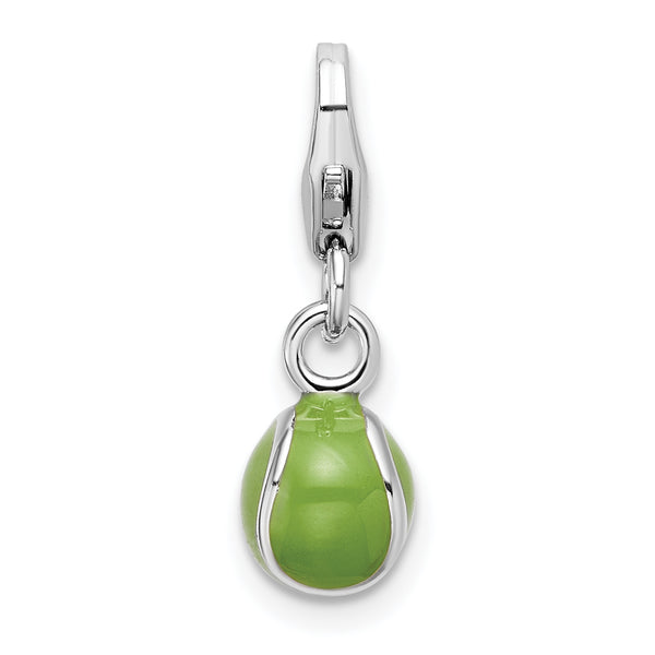Green Tennis Ball 3-D Clipable Charm