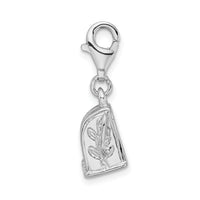 Goldia Sterling Silver 3-d Polished Slot Machine W/Lobster Clasp Charm