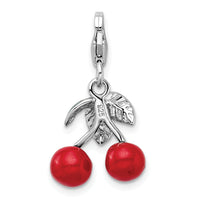 Red Cherries 3-D Clipable Charm