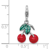 Red Cherries 3-D Clipable Charm