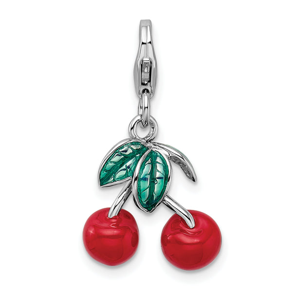 Red Cherries 3-D Clipable Charm