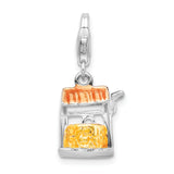 Sterling Silver Enameled Well W/Lobster Claw Clasp Clasp Charm Charms