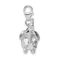 Elephant 3-D Clipable Charm