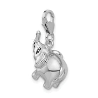 Elephant 3-D Clipable Charm