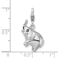 Elephant 3-D Clipable Charm