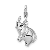 Elephant 3-D Clipable Charm
