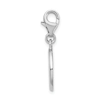 Small Peace Sign Charm in Sterling Silver