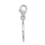 Small Peace Sign Charm in Sterling Silver
