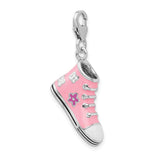 Pink High Top Sneaker 3-D Clipable Charm