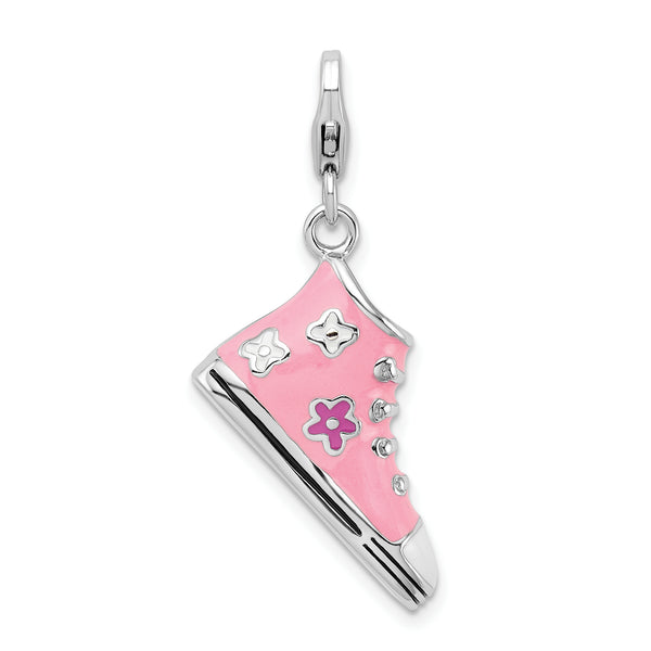 Pink High Top Sneaker 3-D Clipable Charm