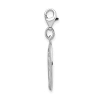 Sterling Silver Miraculous Medal W/Lobster Claw Clasp Clasp Charm Charms