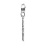 Sterling Silver 4-way Medal W/Lobster Claw Clasp Clasp Charm Charms