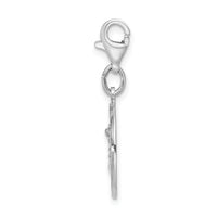 Sterling Silver Saint Michael Medal w/Lobster Clasp Charm