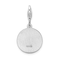 Sterling Silver Saint Michael Medal w/Lobster Clasp Charm