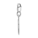 Goldia Sterling Silver Saint Christopher Medal W/Lobster Claw Clasp Charm