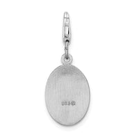 Goldia Sterling Silver Saint Christopher Medal W/Lobster Claw Clasp Charm