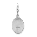 Goldia Sterling Silver Saint Christopher Medal W/Lobster Claw Clasp Charm