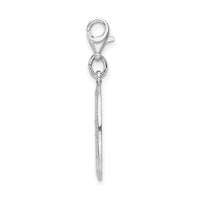 Sterling Silver St. Christopher Medal W/Lobster Claw Clasp Clasp Charm Charms