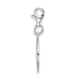 SS RH St. Christopher Medal w/Lobster Clasp Charm Fine Jewelry Gift For Her For Women